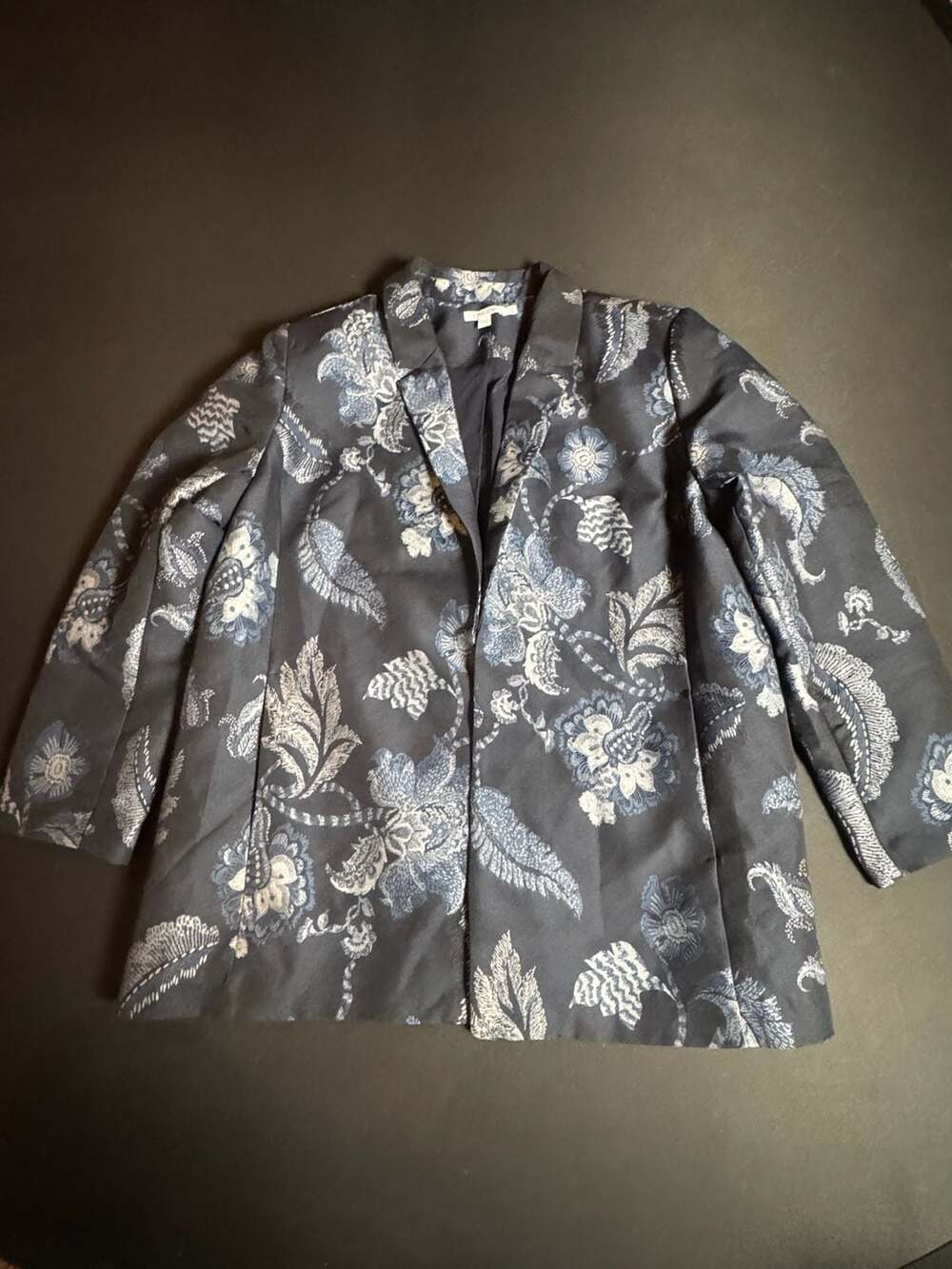 Chico's Floral Jacquard Blazer Size 3.5 (US 18)